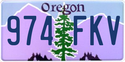 OR license plate 974FKV