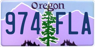 OR license plate 974FLA