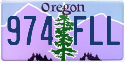 OR license plate 974FLL