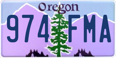 OR license plate 974FMA