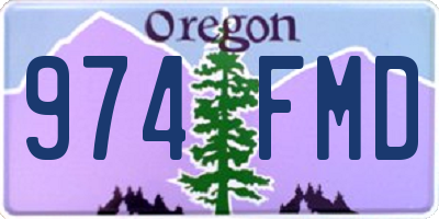 OR license plate 974FMD