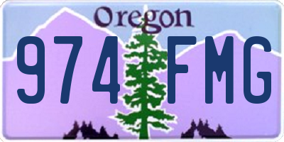 OR license plate 974FMG