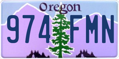 OR license plate 974FMN