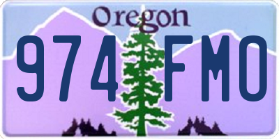 OR license plate 974FMO