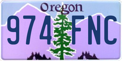 OR license plate 974FNC