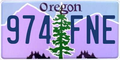 OR license plate 974FNE