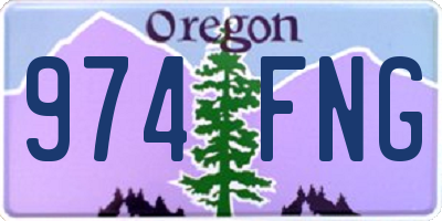 OR license plate 974FNG