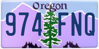 OR license plate 974FNQ