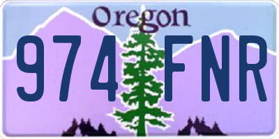 OR license plate 974FNR
