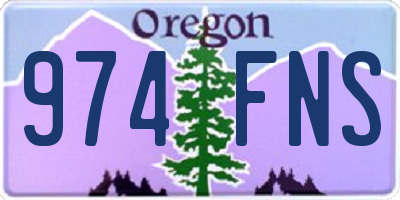 OR license plate 974FNS