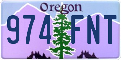 OR license plate 974FNT