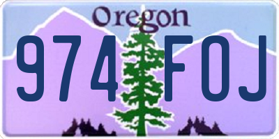 OR license plate 974FOJ