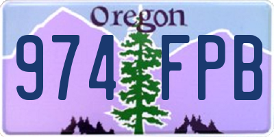 OR license plate 974FPB