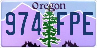 OR license plate 974FPE