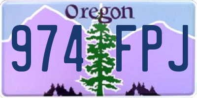 OR license plate 974FPJ