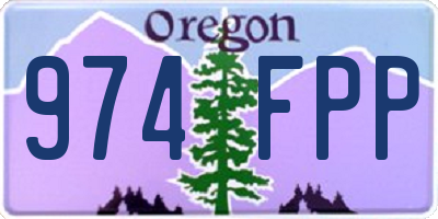 OR license plate 974FPP