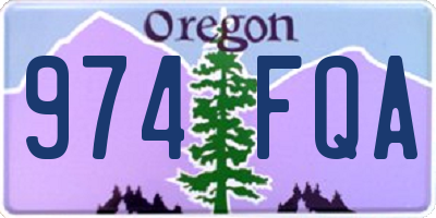 OR license plate 974FQA