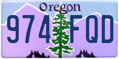 OR license plate 974FQD