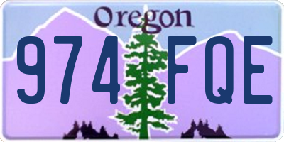 OR license plate 974FQE