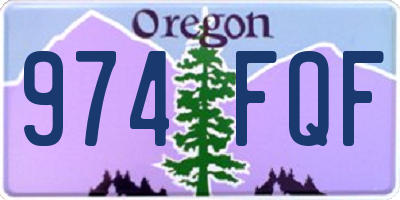 OR license plate 974FQF