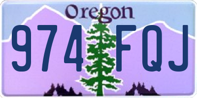 OR license plate 974FQJ