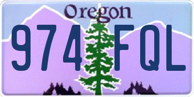 OR license plate 974FQL