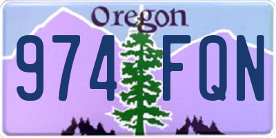 OR license plate 974FQN