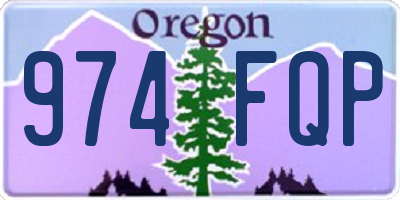 OR license plate 974FQP