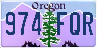OR license plate 974FQR