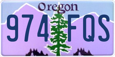OR license plate 974FQS