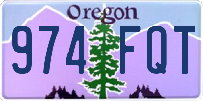 OR license plate 974FQT