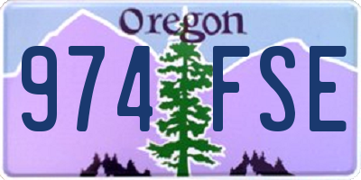 OR license plate 974FSE