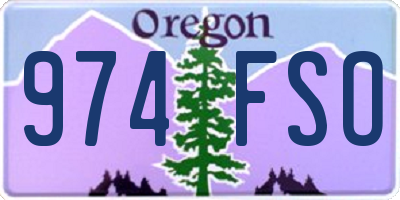 OR license plate 974FSO