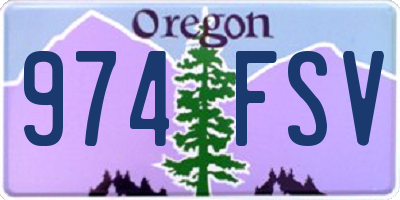 OR license plate 974FSV