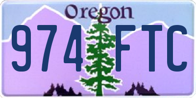 OR license plate 974FTC