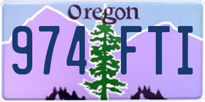 OR license plate 974FTI