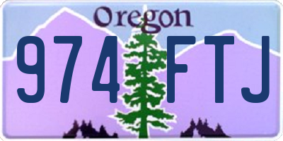 OR license plate 974FTJ