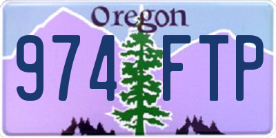 OR license plate 974FTP