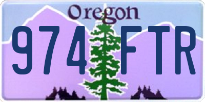 OR license plate 974FTR