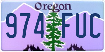 OR license plate 974FUC