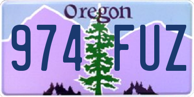 OR license plate 974FUZ