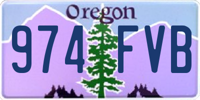 OR license plate 974FVB