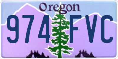 OR license plate 974FVC