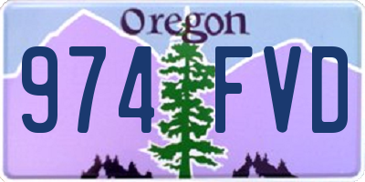 OR license plate 974FVD