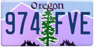 OR license plate 974FVE
