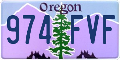 OR license plate 974FVF