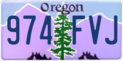 OR license plate 974FVJ