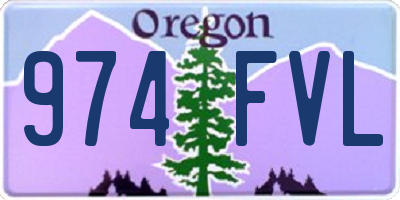 OR license plate 974FVL
