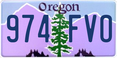 OR license plate 974FVO