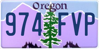 OR license plate 974FVP